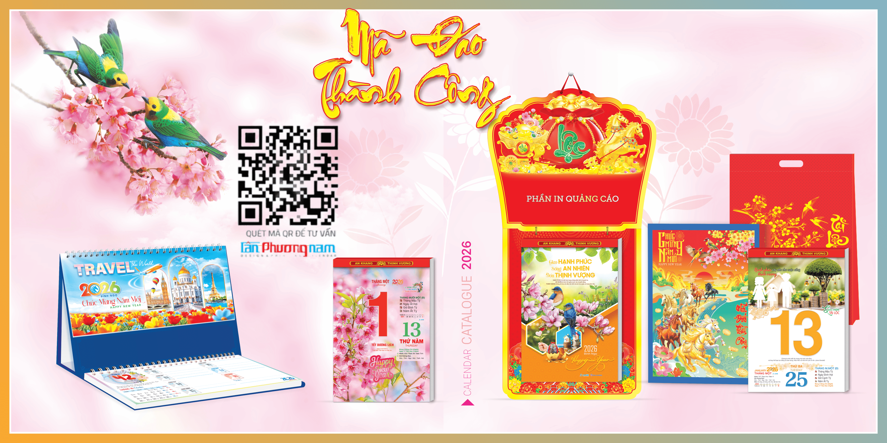 Mẫu lịch an hảo 2026